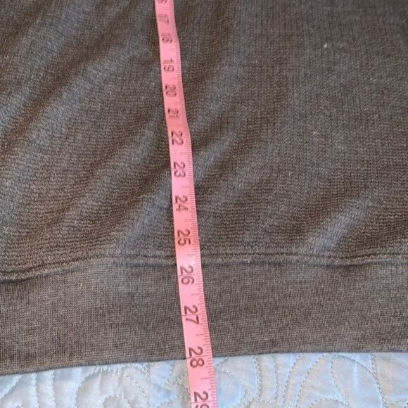 Smiths Workwear Mens Gray 1/4 Zip Pullover Sweatshirt XL Cotton Blend - Picture 11 of 12